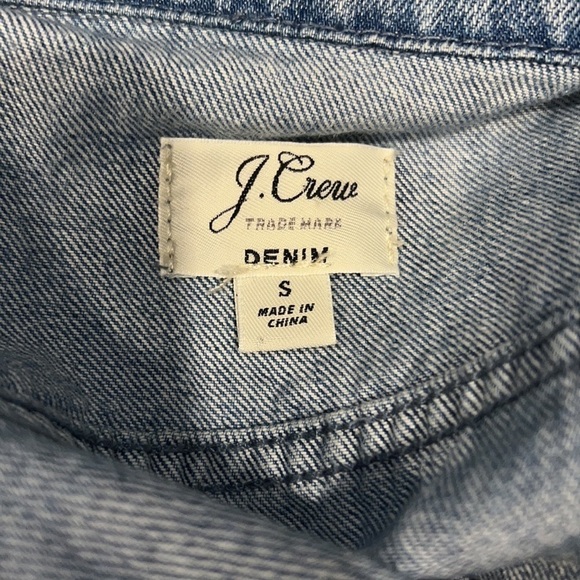 J. Crew Denim Sleeveless Jean Button Front Vest Size Small - Picture 4 of 7